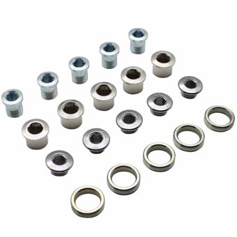 Jeu De Vis Pédalier Stronglight Route Double Inox – 5 Vis + Cheminée