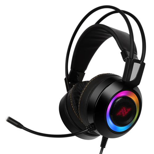 Abkoncore CH60 Real 7.1 Casque Noir éclairage RGB