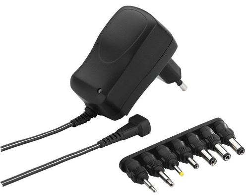 Monacor PSS-600E Intérieur Noir adaptateur de puissance & onduleur - Adaptateurs de puissance & onduleurs (100-240, 50/60, 0,6 A, Intérieur, Universel, CA vers CC)