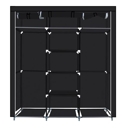 Herzberg Hg-8011: Armoire De Rangement - Moyenne Noire