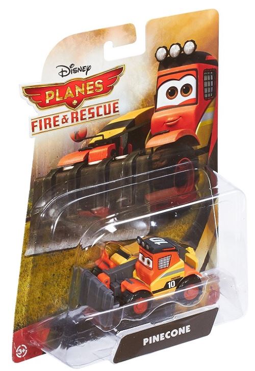 Disney planes : tracteur jaune et rouge pomme de pin n°db95 - véhicules cars - voiture
