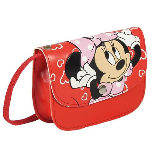 Disney Minnie Mouse Sac à bandoulière 13x10x4 cm Rouge