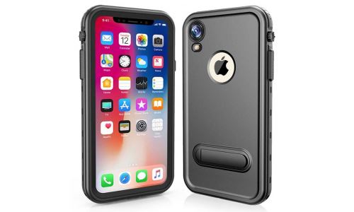Coque Redpepper iPhone XR coloris noir étanche et antichoc