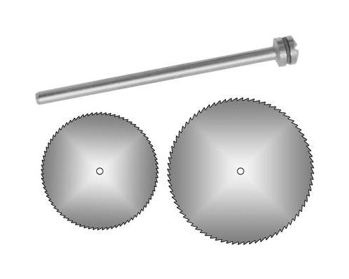 2 kreissägeblätter ø12+19mm+dorn