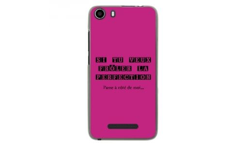 Coque souple pour Wiko Lenny 2 avec impression Motifs frôler la perfection fushia