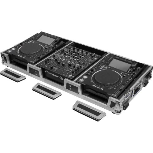 Odyssey FZ12CDJWXD flight case pour console de mixage et 2 lecteurs média