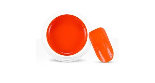 Gel uv / led couleur pailleté néon orange - 5 ml