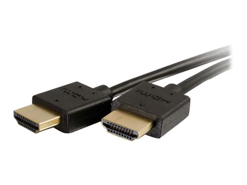 C2G Ultra Flexible High Speed HDMI Cable with Low Profile Connectors - HDMI avec câble Ethernet - 90 cm