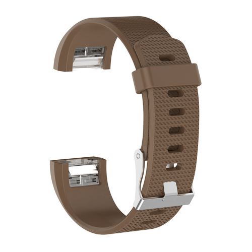 Bracelet en silicone WISETONY pour Smartwatch Fitbit charge 2 inspire - Brun