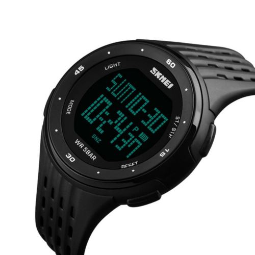 Montre numérique Sport Noir