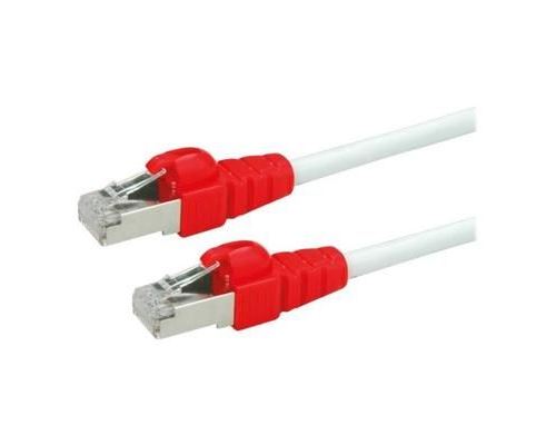 Roline EASY Cordon de raccordement RJ-45 (M) pour RJ-45 (M) 1 m SFTP, PiMF CAT 6a moulé blanc