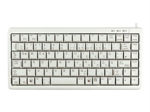 Cherry Gris/Clair Compact-Keyboard G84-4100 - Clavier - Usb - Allemand - Image 1