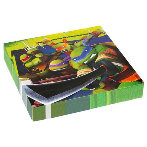 20 serviettes tortues ninja
