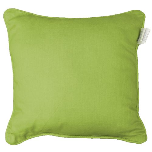 Coussin passepoil 60 x 60 cm coton uni panama Vert