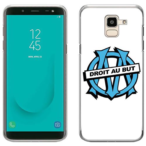 Coque pour Samsung Galaxy J6 -  Logo Om Marseille Droit Au But