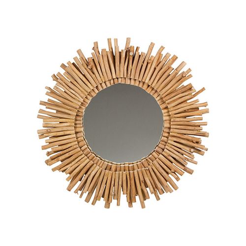 Miroir Bois d'acacia (77 X 6 x 77 cm)