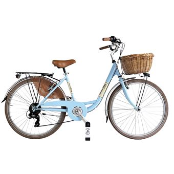 Vélo de ville Dolce Vita by Canellini VENERE 26 avec panier - Bleu - 1