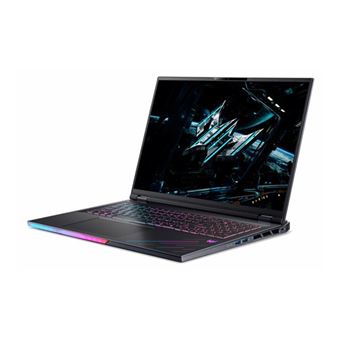 Acer Predator Helios 18 AI PH18-73 - Intel Core Ultra 9 - 275HX / jusqu'à 5.4 GHz - Win 11 Pro - GeForce RTX 5080 - 32 Go RAM - 1.024 To SSD NVMe + 1.024 To M.2 2280 SSD NVM Express (NVMe) - 18" IPS 2560 x 1600 (WQXGA) @ 250 Hz - 5 Gigabit Ethernet - Wi-