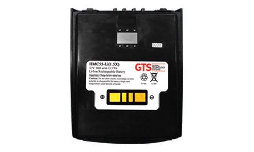 GTS - Batterij voor handheld (gelijk aan: Motorola BTRY-MC55EAB02) - Lithiumion - 3600 mAh - voor Zebra MC55, MC55A0, MC55N0, MC55X, MC65, MC67, MC67 Premium