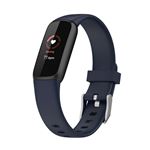 Strap-it Bracelet silicone - compatible pour Fitbit Luxe (bleu foncé)