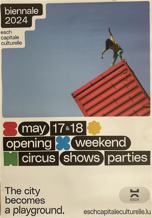 Affiche - Esch - Biennale 2024 - The City Becomes a Playground - 60x85cm