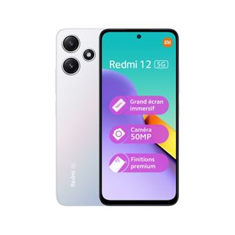 XIAOMI Smartphone XIAOMI REDMI 12 5G 8 256GO POLAR SILVER
