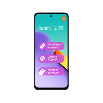 XIAOMI Smartphone XIAOMI REDMI 12 5G 8 256GO POLAR SILVER