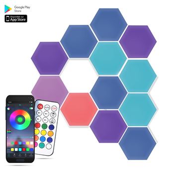 lampes gaming par 6 eclairage design rgb bluetooth avec suivi