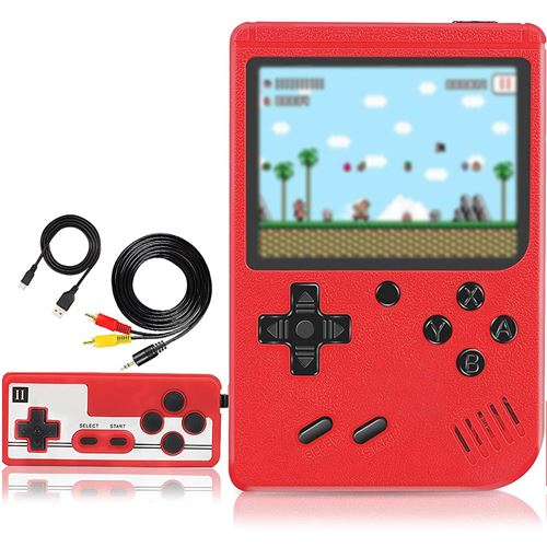 Console de jeux Deux Joueurs Wafenso, Gamepads, Rechargeables(11.5*7.5*2cm) -Rouge