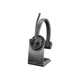 Poly Voyager 4320-M - Voyager 4300 series - micro-casque - sur-oreille - Bluetooth - sans fil, filaire - USB-A - noir - certifié Zoom, Certifié pour Microsoft Teams