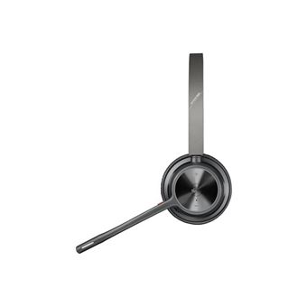 Poly Voyager 4320-M - Voyager 4300 series - micro-casque - sur-oreille - Bluetooth - sans fil, filaire - USB-A - noir - certifié Zoom, Certifié pour Microsoft Teams