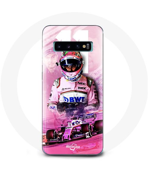 Coque pour Samsung Galaxy S10 edge Formule 1 Sergio Pérez Pilote de F1 Rose Maniacase