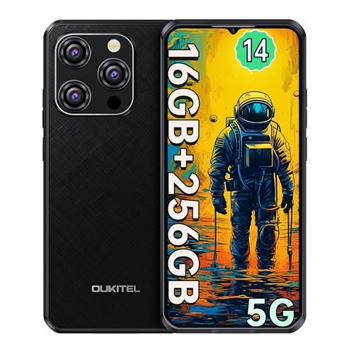 5G SmartPhone OUKITEL WP52 6.6 16Go 256Go Dual SIM-Noir