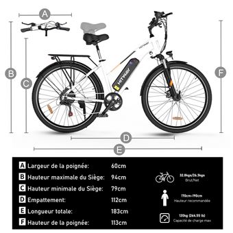 HITWAY Vélo Électrique, 28 Vélos à Assistance Électrique, Ville E