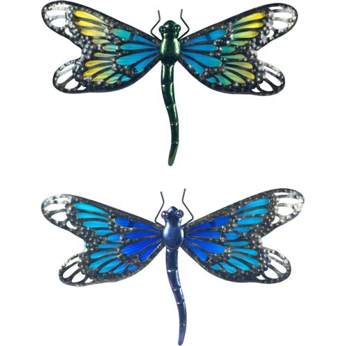 Origen - Libellule en métal coloré (Lot de 2)