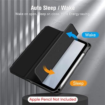 Coque Fintie Pour IPad 11 (A16) 2025 Et IPad 10 2022 - Noir - Béquille Réglable Et Rangement Pour Stylet