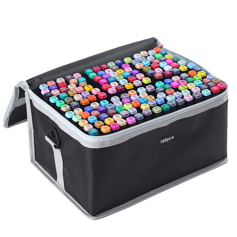 OSDUE Spray Pen Set,Kit de Stylos Pulvérisateurs pour Colorier Dessiner avec 12 feutres 8 Pochoirs Réutilisables 1 pistolet aérographe 1 carnet croquis Aquarelle lavable Peintures Stylos Art