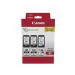 Canon PG-545XL x2 /CL-546XL Multi Pack - Pack de 3 - à rendement élevé - noir, couleur (cyan, magenta, jaune) - original - boîte de suspension - cartouche d'encre - pour PIXMA TR4551, TR4650, TR4651, TS3350, TS3351, TS3352, TS3355, TS3450, TS3451, TS3