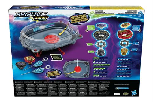 Set De Toupie De Combat Bey X - 5 Toupies, 2 Lanceurs, 1 Poignée - Jouet Pour Enfants 6+ - Métal Et ABS