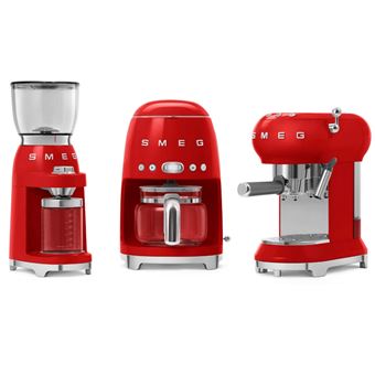 Moulin à café 350g 150w rouge Smeg CGF11RDEU