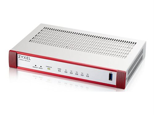 Zyxel USG Flex H Series 50HP - Firewall - avec 1 an de pack Gold Security - 5 ports - 1GbE - géré par le Cloud - pour Zyxel SFP-1000T, SFP10G-LR, SFP10G-SR, SFP-LX-10-D, SFP-SX-D