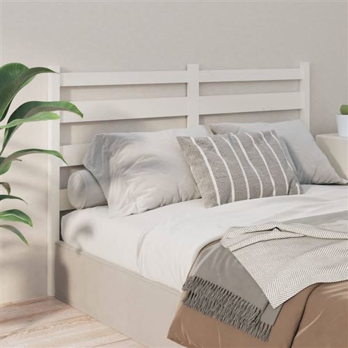 vidaXL Tête de lit Blanc 166x4x100 cm Bois massif de pin818431