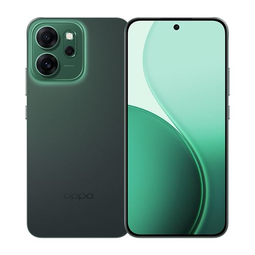 OPPO Reno14 F 5G 12Go RAM 256Go Vert Écran 6.57 AMOLED IA caméra UK Chargeur avec Adaptateur UK vers FR