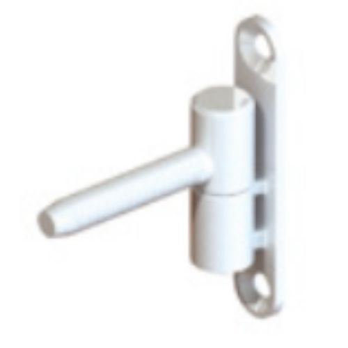 Paumelle Fiche Menuisé Pvc Diamètre 15Mm Hauteur 83Mm Époxy Blanc - Monin - 654020