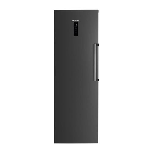 Brandt BFU862YNA - Congélateur - vertical - pose libre - largeur : 59.5 cm - profondeur : 65 cm - hauteur : 185 cm - 274 litres - classe E - inox sombre