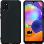 Coque De Protection Complète Pour Samsung Galaxy A31 - Housse Silicone Noir + 2 Verres Trempés, Neuf