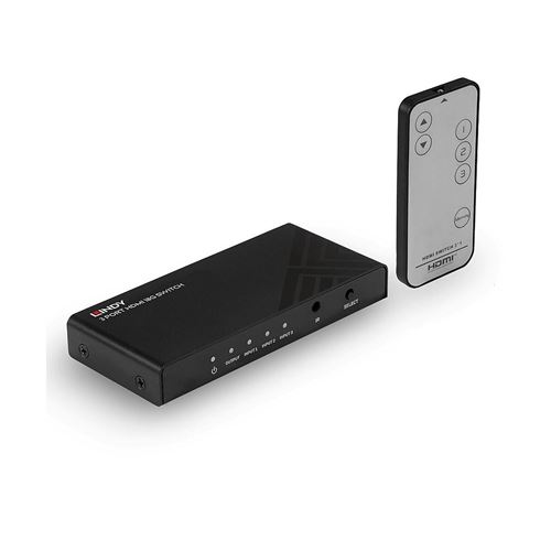 Non Communiqué Noir Lindy 3 Port Hdmi 18G Switch - Commutateur Vidéo/Audio - 3 X Hdmi - De Bureau