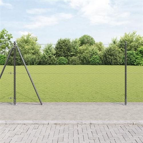 Vidaxl Clôture Hexagonale Avec Base En Béton 100 X 1,5 M - Image 3