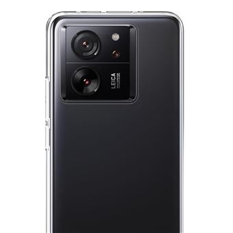 Coque Xiaomi 13T - Noir Effet Fibre Carbone - Silicone TPU Antichoc Magnétique