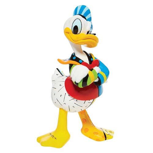 Enesco Donald Duck Figurine Collection by Roméro Britto - En Résine peinte à la main - 18.5 x 9 x 11 cm